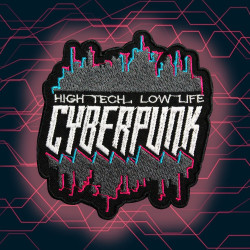 CYBERPUNK 2077 High Tech Low Life Stickerei Aufnähen / Aufbügeln